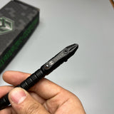 Heretic Knives Thoth Tactical Pen Black Aluminum Predator bomb