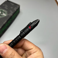 Heretic Knives Thoth Tactical Pen Black Aluminum Predator bomb