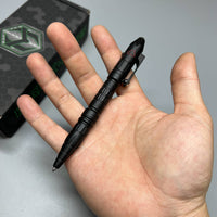 Heretic Knives Thoth Tactical Pen Black Aluminum Predator bomb