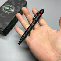 Heretic Knives Thoth Tactical Pen Black Aluminum Predator bomb