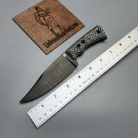 A2D EDC Fixed Knife DLC G10 Kydex handmade knives