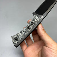 A2D EDC Fixed Knife DLC G10 Kydex handmade knives