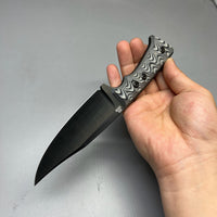 A2D EDC Fixed Knife DLC G10 Kydex handmade knives