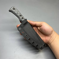 A2D EDC Fixed Knife DLC G10 Kydex handmade knives