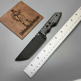 A2D EDC Fixed Knife DLC G10 Kydex handmade knives