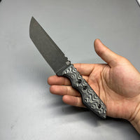 A2D EDC Fixed Knife DLC G10 Kydex handmade knives