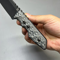 A2D EDC Fixed Knife DLC G10 Kydex handmade knives
