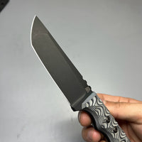 A2D EDC Fixed Knife DLC G10 Kydex handmade knives