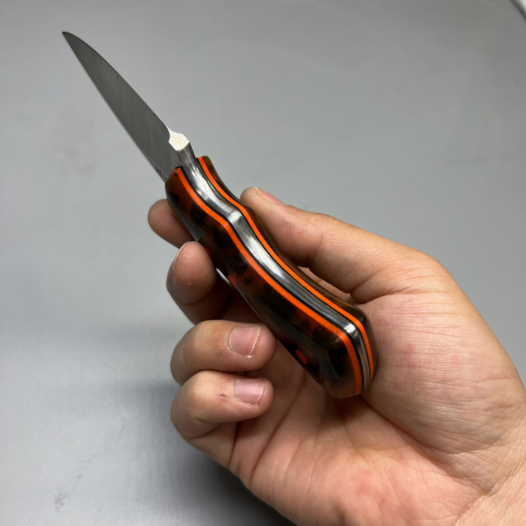 A2D EDC Fixed Knife DLC G10 Kydex handmade knives