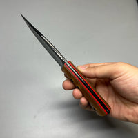 A2D EDC Fixed Knife DLC G10 Kydex handmade knives