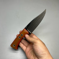 A2D EDC Fixed Knife DLC G10 Kydex handmade knives