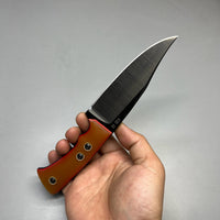 A2D EDC Fixed Knife DLC G10 Kydex handmade knives