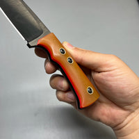 A2D EDC Fixed Knife DLC G10 Kydex handmade knives