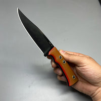 A2D EDC Fixed Knife DLC G10 Kydex handmade knives