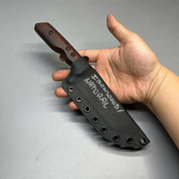 A2D EDC Fixed Knife DLC G10 Kydex handmade knives