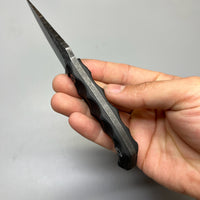 Stroup Knives MINI MOD 1 Fixed Blade Knife Black G10 3" Acid Wash Drop Point