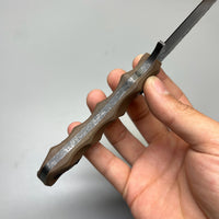 Stroup Knives GP2 General Purpose Fixed Blade Knife 3.75" 1095 Hand Carved Drop Point Blade, Milled Flat Dark Earth G10 Handles, Kydex Sheath - GP2-FDE-G10