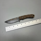 Stroup Knives GP2 General Purpose Fixed Blade Knife 3.75" 1095 Hand Carved Drop Point Blade, Milled Flat Dark Earth G10 Handles, Kydex Sheath - GP2-FDE-G10