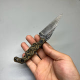 Stroup Knives MINI MOD 1 Fixed Blade Knife Camo G10 3" Acid Wash Drop Point