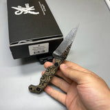 Stroup Knives MINI MOD 1 Fixed Blade Knife Camo G10 3" Acid Wash Drop Point