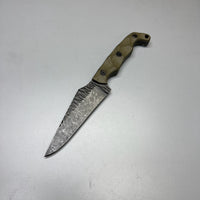 Stroup Knives TU2 Fixed Blade Knife OD Green G10 4.5" 1095 Carved Pike TU2-OD-G10