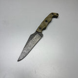 Stroup Knives TU2 Fixed Blade Knife OD Green G10 4.5" 1095 Carved Pike TU2-OD-G10