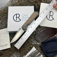 Chris Reeve Large Sebenza 31 - Natural Micarta (3.6" S35VN SW Drop Point) L31-1212
