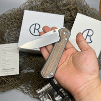 Chris Reeve Large Sebenza 31 - Natural Micarta (3.6" S35VN SW Drop Point) L31-1212