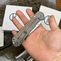 Chris Reeve Large Sebenza 31 - Natural Micarta (3.6" S35VN SW Drop Point) L31-1212