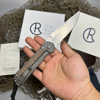 Chris Reeve Large Sebenza 31 - Natural Micarta (3.6" S35VN SW Drop Point) L31-1212