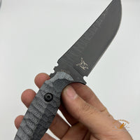 WACHTMAN KNIFE & TOOL Titanoraptor Handmade Micarta Handle uneven stone surface