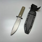 Zero Tolerance 6 Fixed Blade Knife OD Green G-10 (6" Gray CPM 3V) ZT 0006