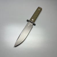 Zero Tolerance 6 Fixed Blade Knife OD Green G-10 (6" Gray CPM 3V) ZT 0006