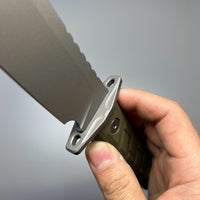 Zero Tolerance 6 Fixed Blade Knife OD Green G-10 (6" Gray CPM 3V) ZT 0006