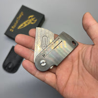 D.rocket EDC Flipper Dog Tag knife pocket knife