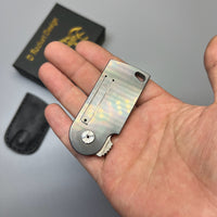 D.rocket EDC Flipper Dog Tag knife pocket knife