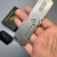 D.rocket EDC Flipper Dog Tag knife pocket knife