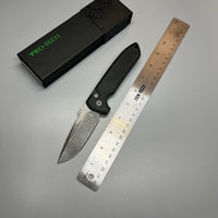 Pro-Tech LG305 Les George Rockeye AUTO Folding Knife 3.375" S35VN Stonewashed Drop