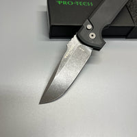 Pro-Tech LG305 Les George Rockeye AUTO Folding Knife 3.375" S35VN Stonewashed Drop