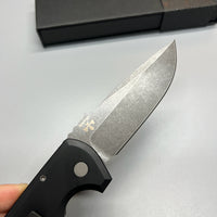 Pro-Tech LG305 Les George Rockeye AUTO Folding Knife 3.375" S35VN Stonewashed Drop