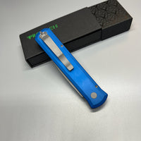 Pro-Tech 920 Godfather AUTO Folding Knife 4" 154CM Blade, Blue Aluminum Handles