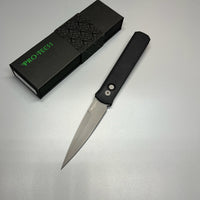 ProTech GodFather Pro-Tech 920 Godfather AUTO Folding Knife 4" 154CM Blade, Black Aluminum Handles