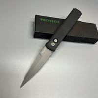 ProTech GodFather Pro-Tech 920 Godfather AUTO Folding Knife 4" 154CM Blade, Black Aluminum Handles
