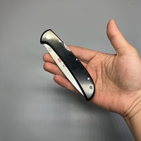 Used AL MAR collectible pocket knife old japan made micarta handle