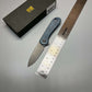 We Knife Company Elementum Flipper Knife 2.96" CPM-20CV ,Blue Titanium Handles - WE18062X-2