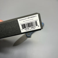 We Knife Company Elementum Flipper Knife 2.96" CPM-20CV ,Blue Titanium Handles - WE18062X-2