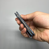 We Knife Company Elementum Flipper Knife 2.96" CPM-20CV ,Blue Titanium Handles - WE18062X-2