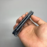 We Knife Company Elementum Flipper Knife 2.96" CPM-20CV ,Blue Titanium Handles - WE18062X-2