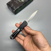 Heretic Knives Manticore S OTF AUTO 2.55" CPM-MagnaCut Stonewashed Double Edge Dagger Blade H024-2A
