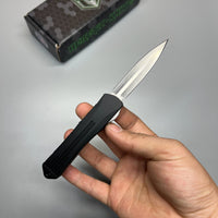 Heretic Knives Manticore S OTF AUTO 2.55" CPM-MagnaCut Stonewashed Double Edge Dagger Blade H024-2A